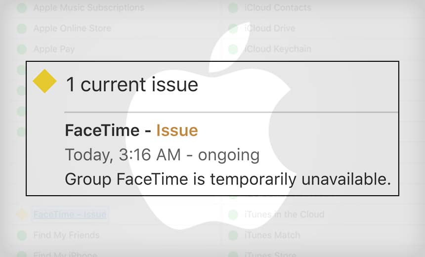 Jan. 2019 – Apple Rushes to Fix Serious FaceTime Eavesdropping Flaw