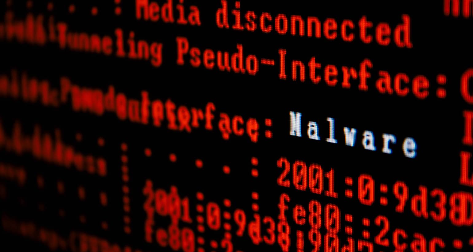 Computer code identifying malware.