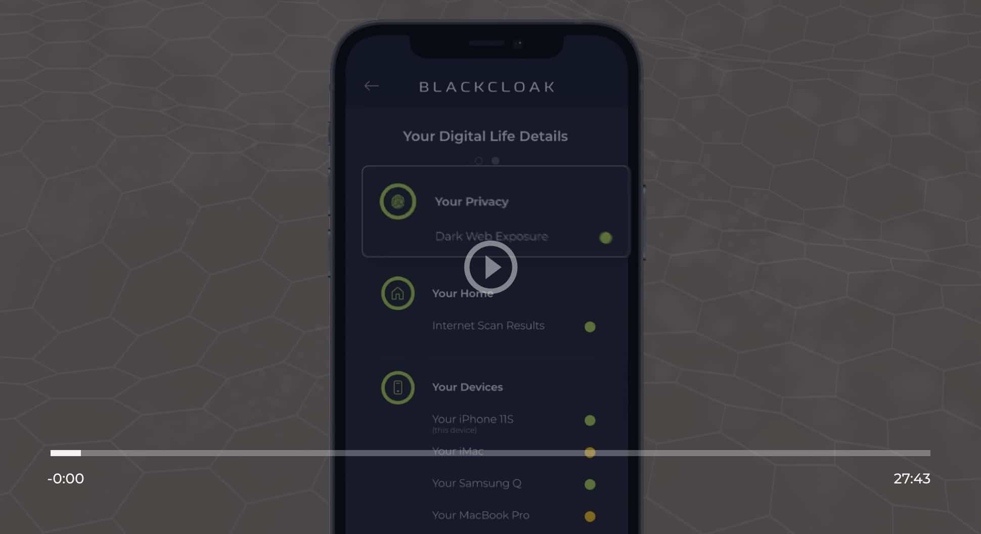 BlackCloak Persoanl Device Protection App Explainer Video