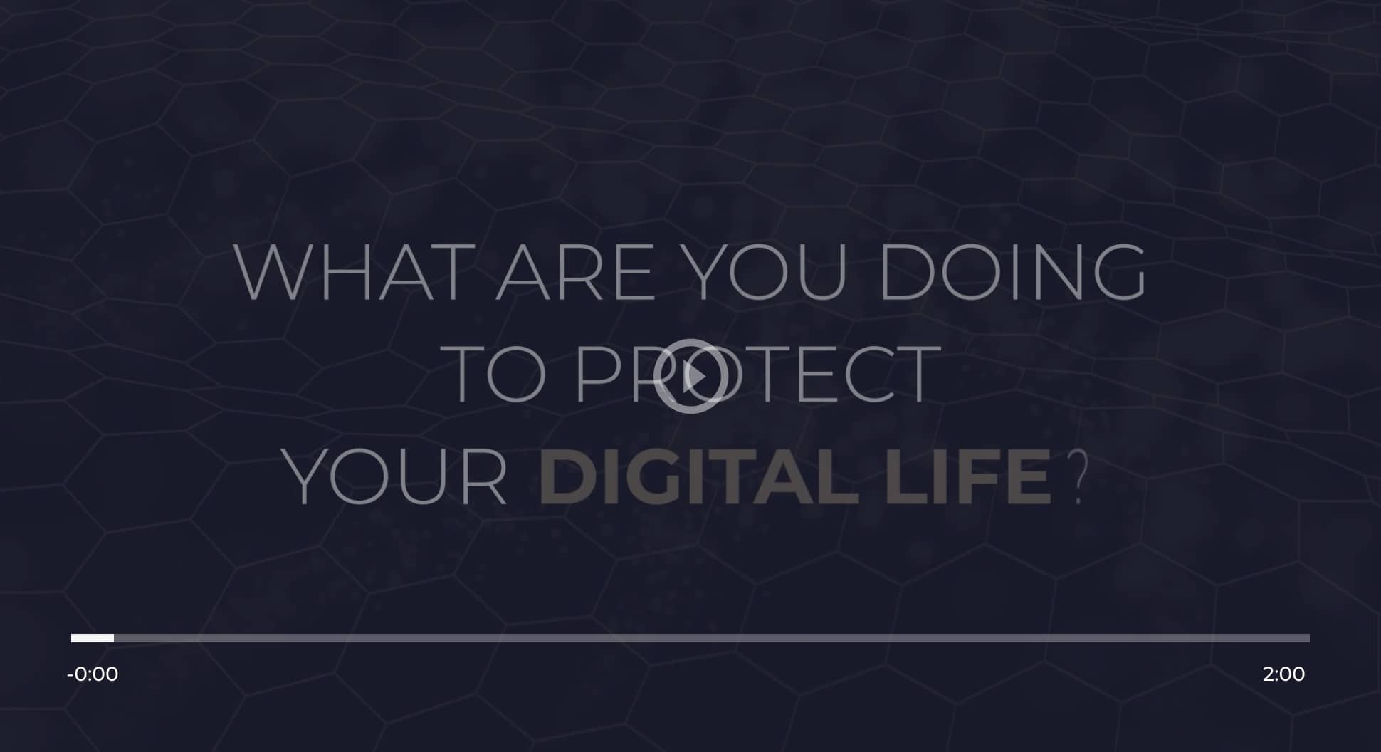What are you doing to protect you digital life?