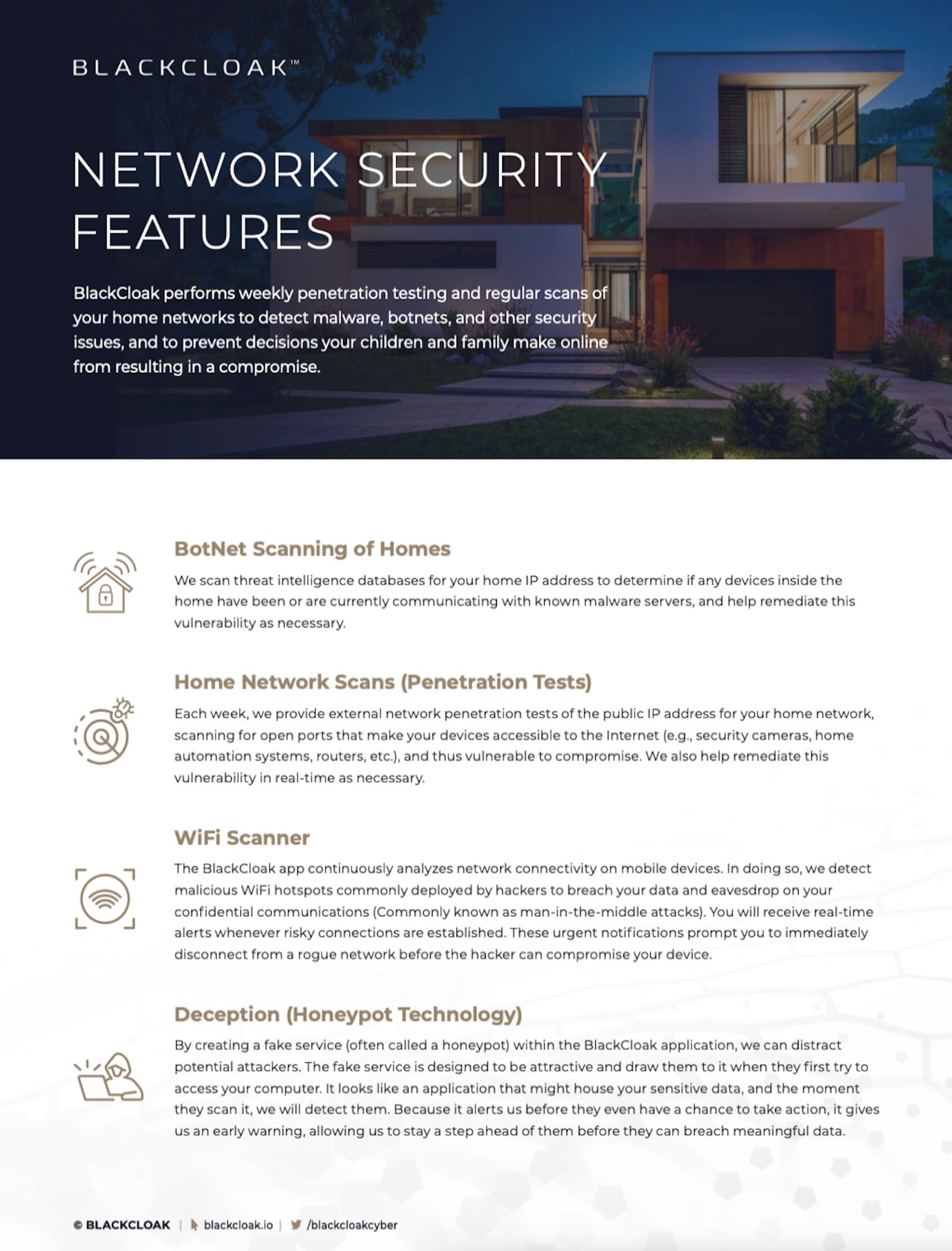 Home network security features