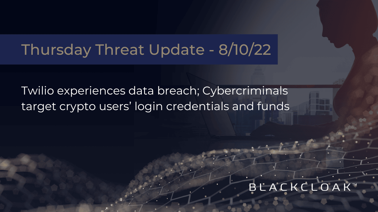 Thursday Cyber Threat Update