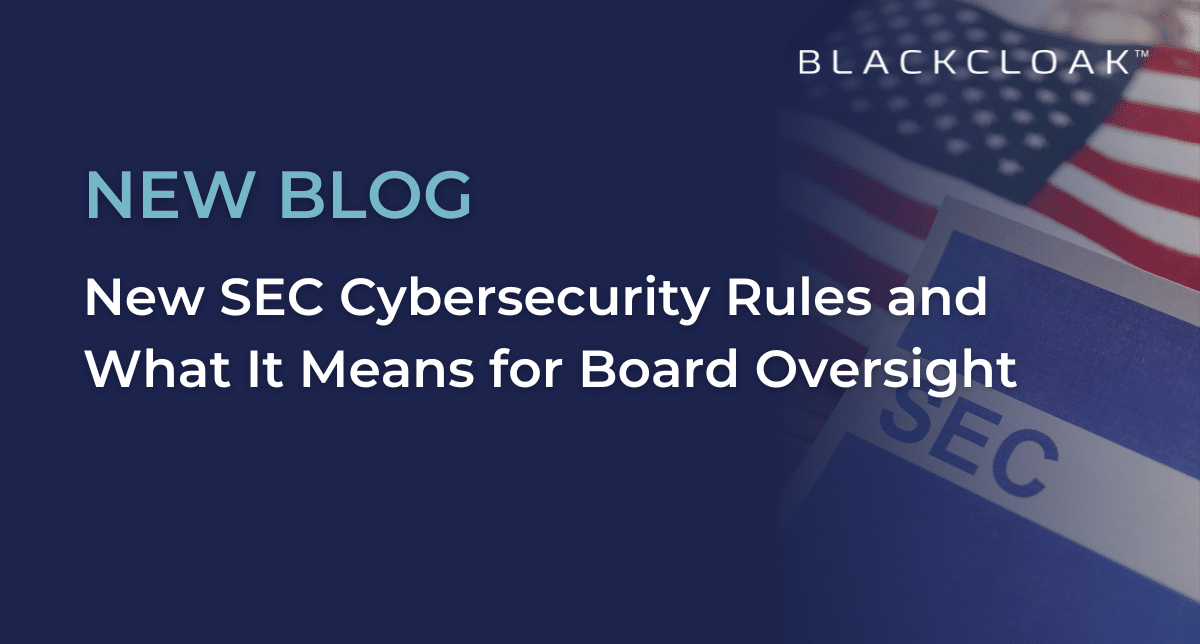 New SEC Cybersecurity Rules Cybersecurity