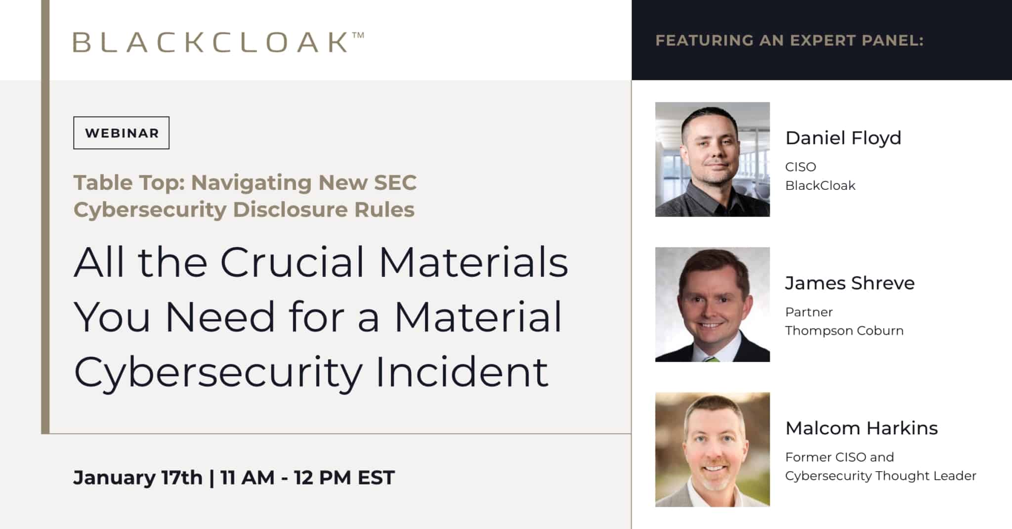 All the crucial materials you need for a material cybersecurity incident