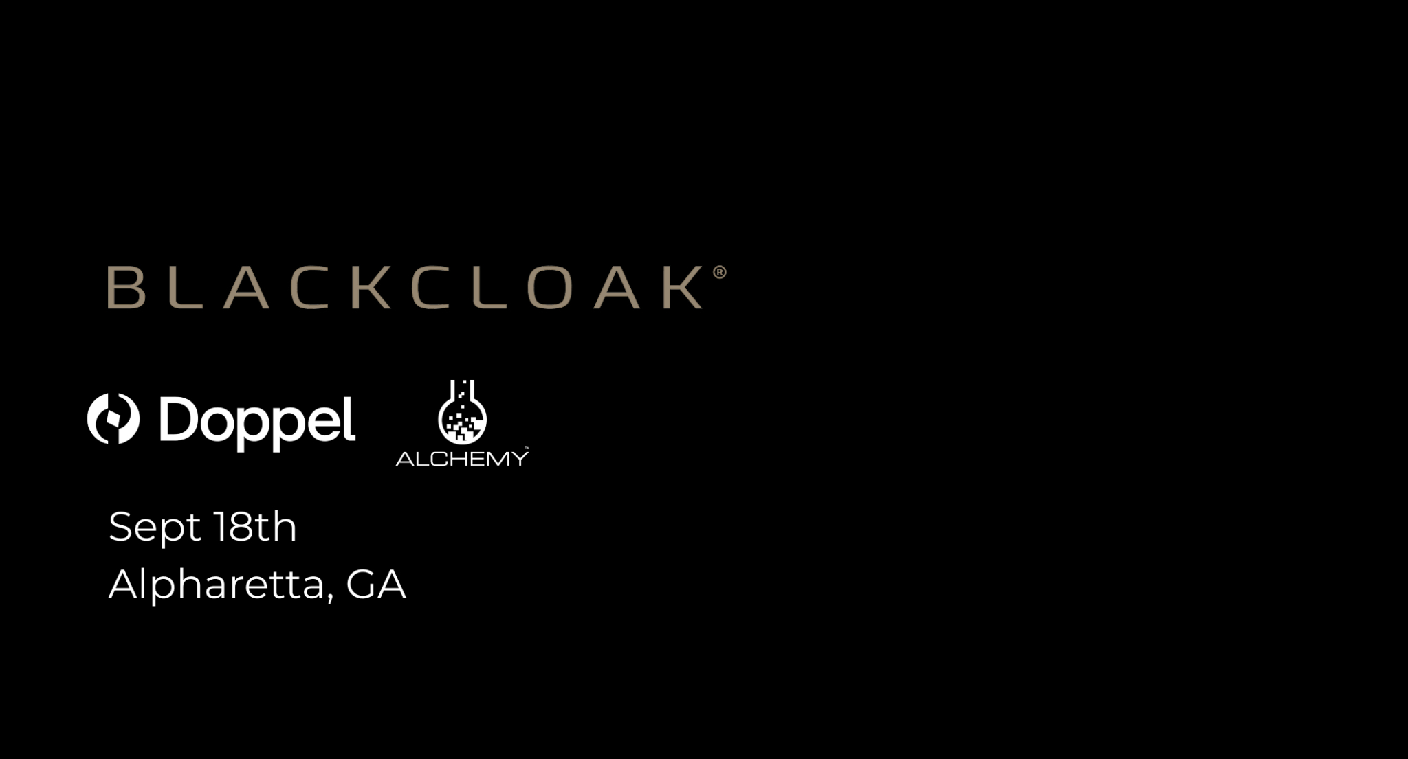 BlackCloak Event with Doppel