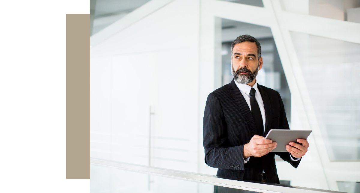 Business man in a suit